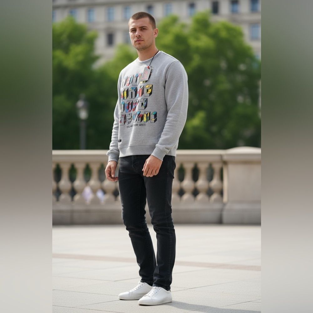 NWT RTGB Unisex Gray “Make Dope S#%T” Sweatshirt Multi Color - Size 1XL